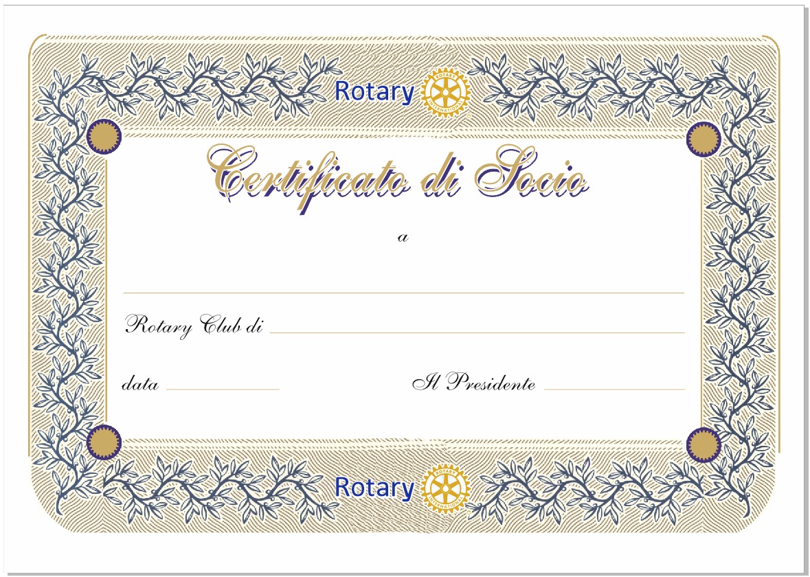 Certificato Socio