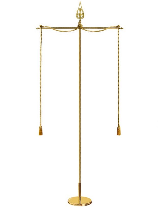Porta stendardo da sala silver o dorato (Prezzo su richiesta contattare)