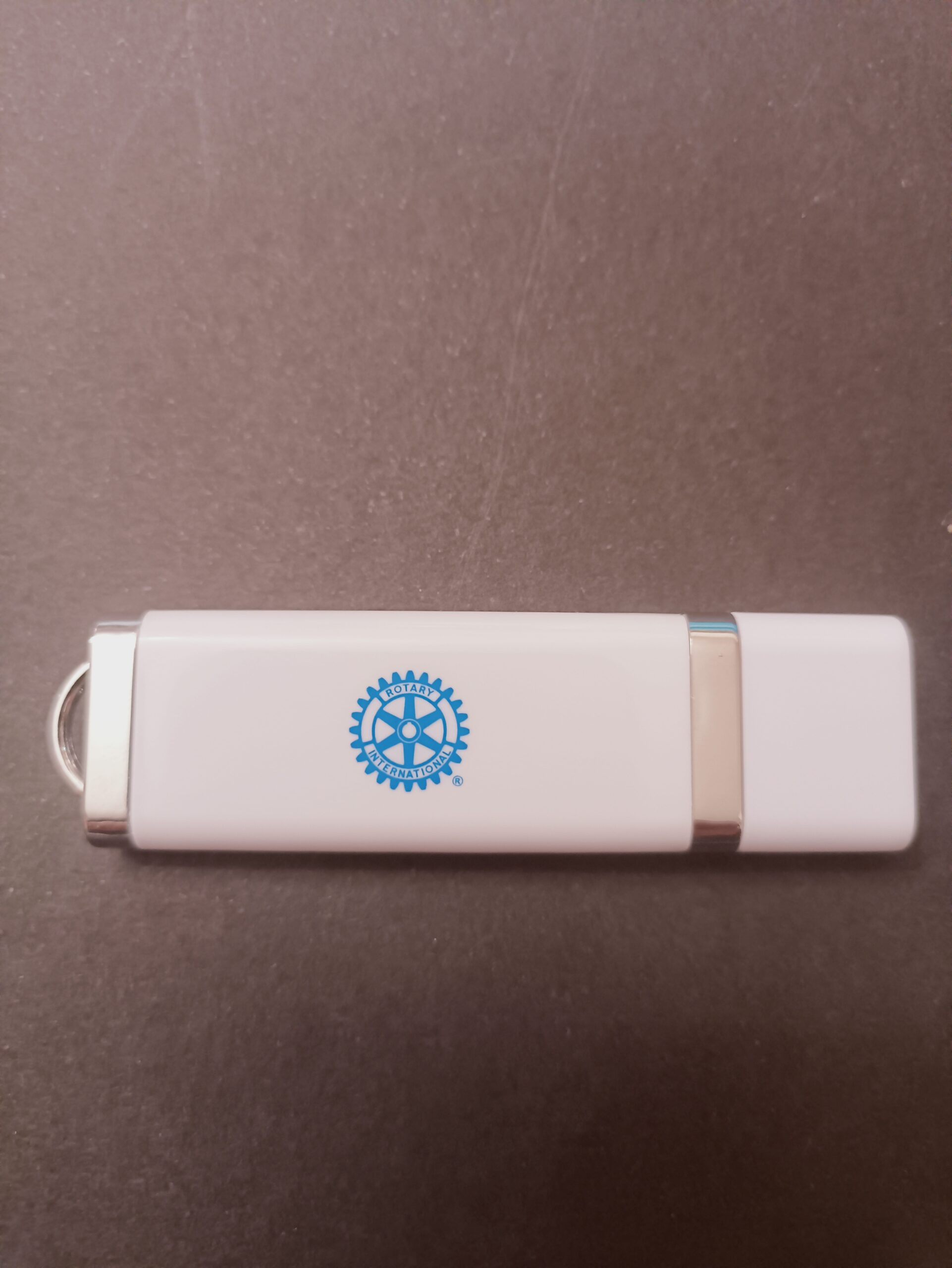 CHIAVETTA USB 32 GB COLORE BIANCO LOGO ROTARY AZURE - immagine 2