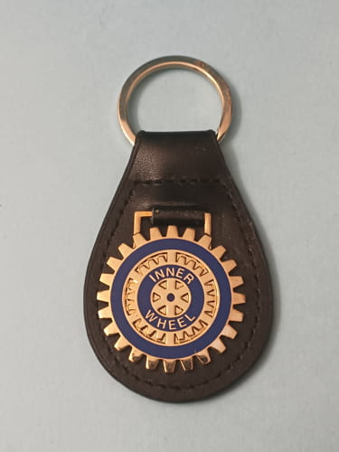 PORTACHIAVI IN PELLE CON LOGO INNER WHEEL